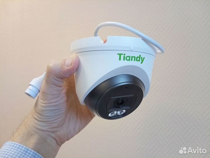 Tiandy 8 куполн IP камеры 2Мп с микф +рег (NO HDD)