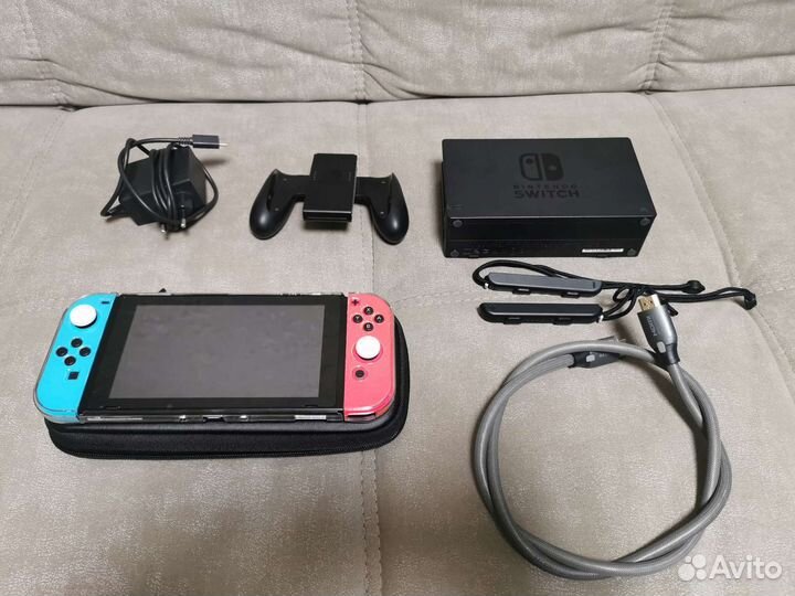 Nintendo switch rev2 128gb прошитая с играми