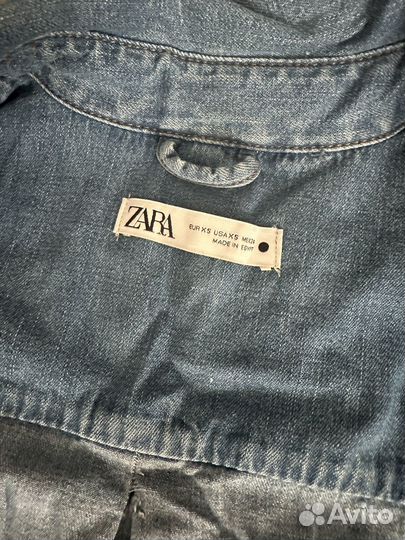 Джинсовая рубашка zara