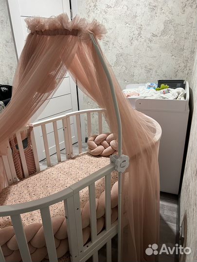 Балдахин в кроватку с держателем