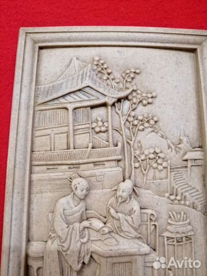 Панно, барельеф японский. Лот 1