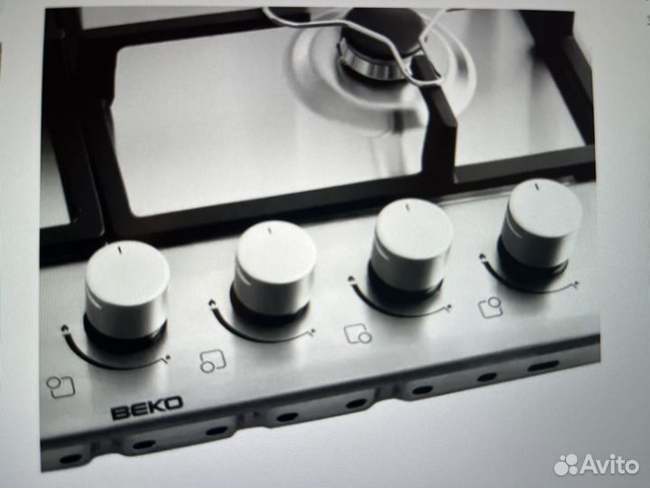 Варочная панель газовая Beko чуг. решетки
