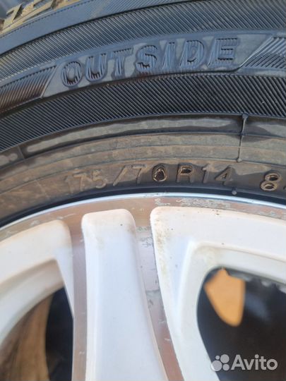 Диски с резиной на Рио, Солярис 4/100