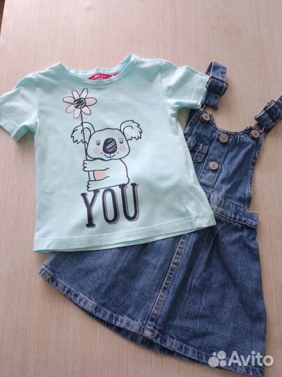 Джинсовый сарафан 98