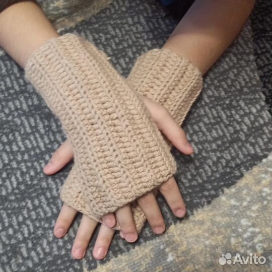 Митенки вязаные