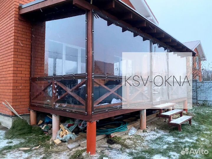 Мягкие окна на сруб