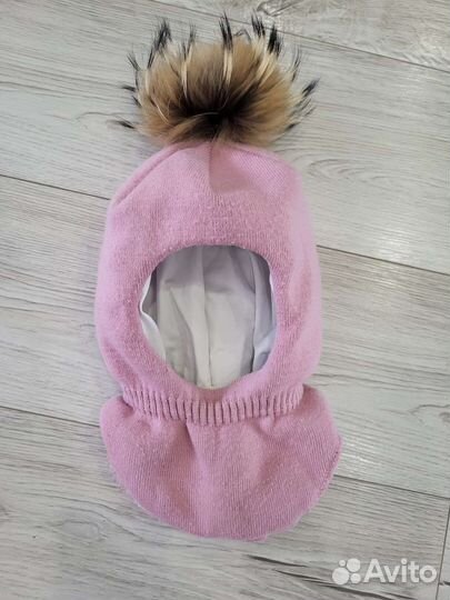 Шапка для девочки зимняя + шлем зимний