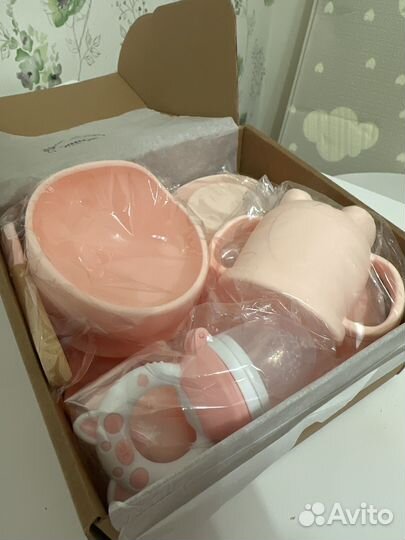 Силиконовая детская посуда