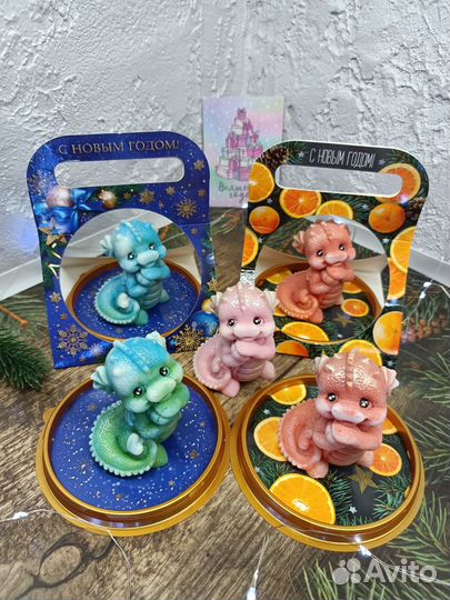 Новогоднее мыло Дракон, ручная работа