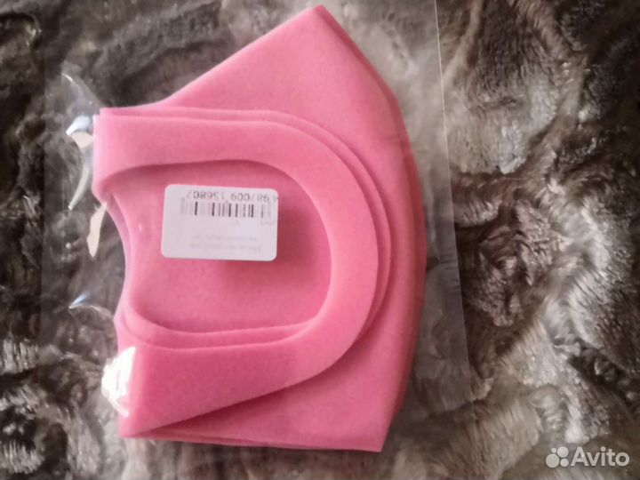 Маска неопреновая розовая