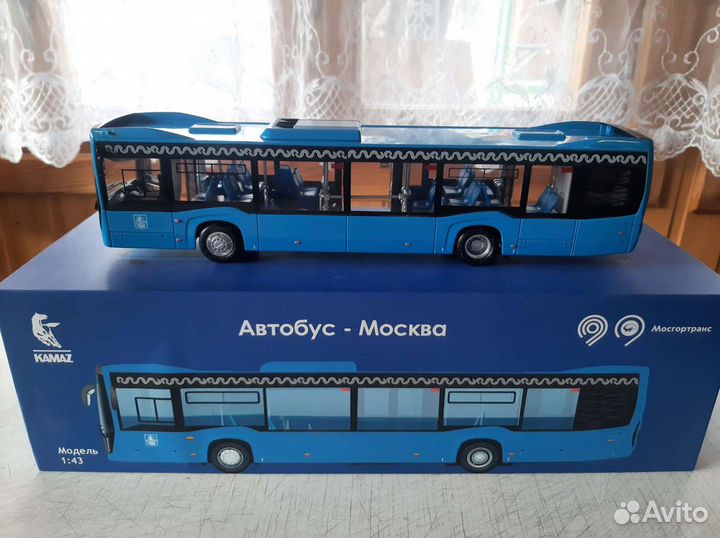 Модель автобуса 1:43 камаз мосгортранс