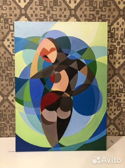 Картина абстракция акрил