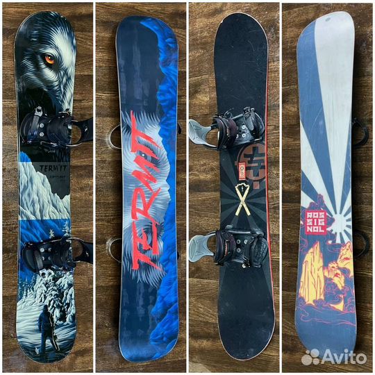 Сноуборды с креплениями 161-166