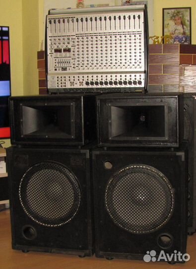 Колонки C-Mark 1100W FA Микшер-усилитель Микрофон