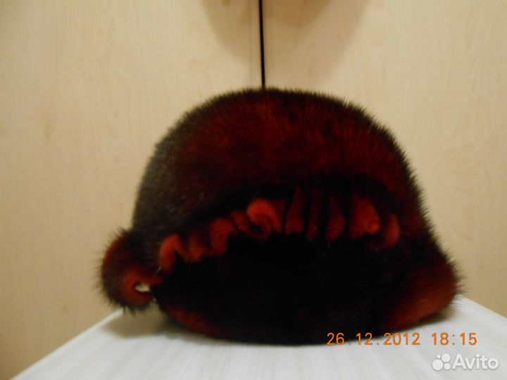 Норковая шапка в идеальном состоянии