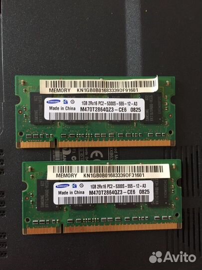 Оперативная память ddr2 для ноутбука