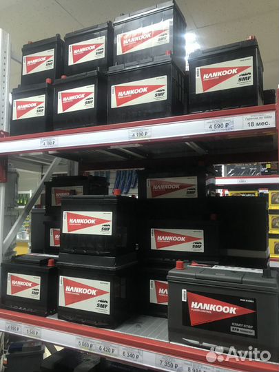 Hankook (Ханкук) 74Ah 600A обратная полярность