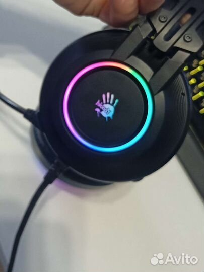 Игровые наушники bloody G528C, звук 7.1