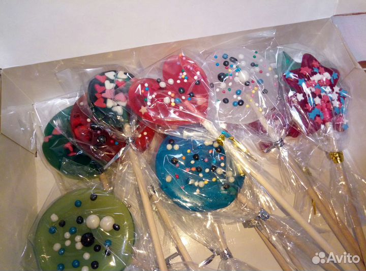 Леденцы на палочке из изомальта