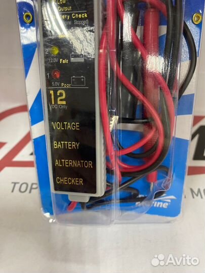 Тестер для контроля зарядки аккумулятора, 12 вольт