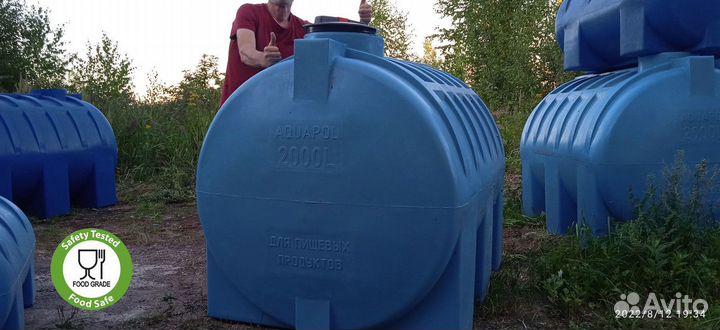 Емкость для воды пластиковая 2000 / еаэс