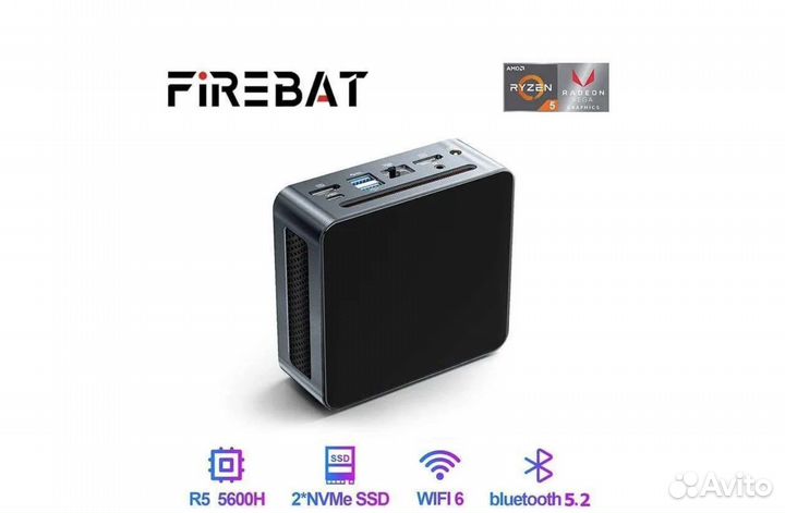 Мини-пк Firebat MN56 Ryzen 5600H/16gb/512gb/WiFi6