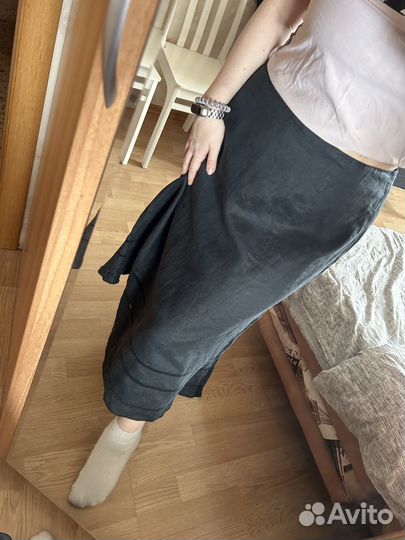 Юбка лён Christian Berg винтаж 54-56