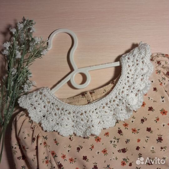 Накладной вязаный воротничок