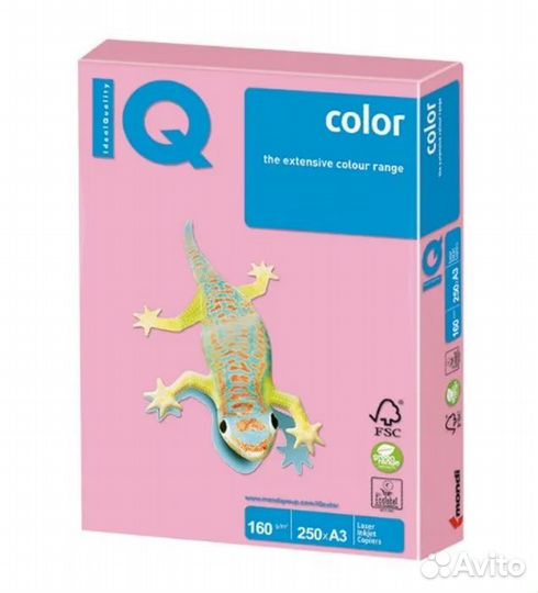 Бумага в пачках цветная IQ Pale PI25, Pastel Pink