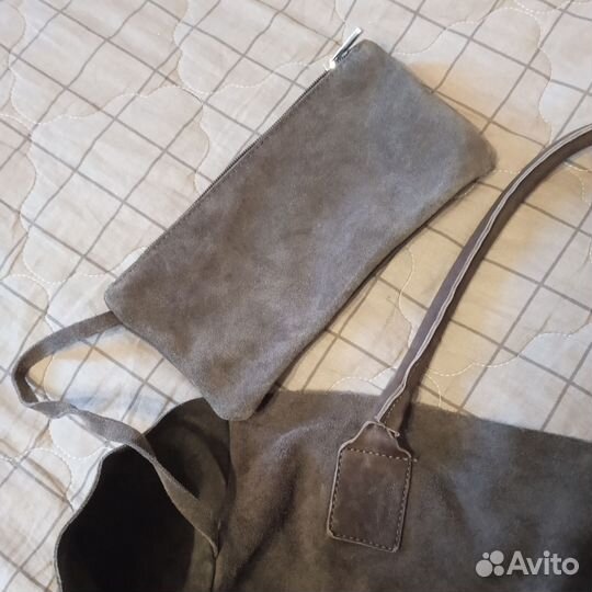 Сумка натуральная замша