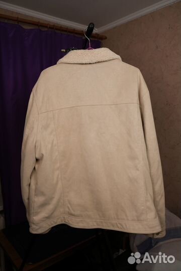 Утепленная гладкая куртка c мехом мужская LC Waiki