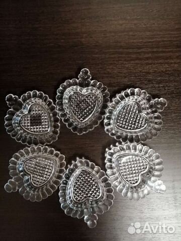 Розетки для варенья хрусталь 6шт
