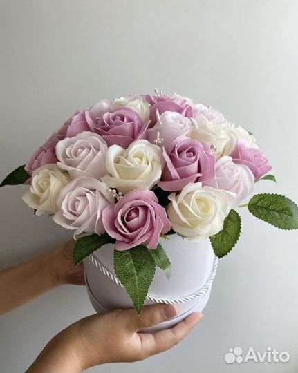 Букет из мыльных роз