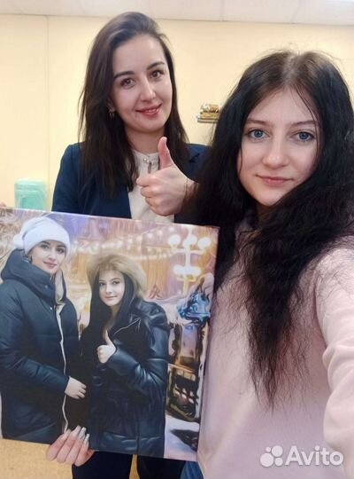 Портреты и картины, печать фото на холсте