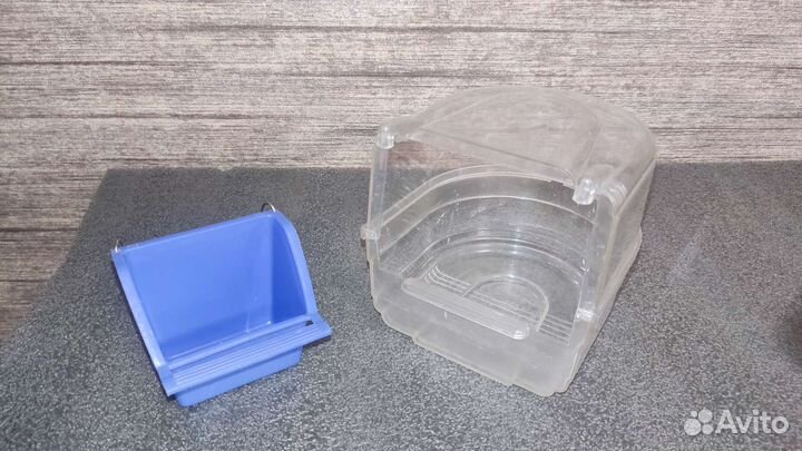 Гнездовой домик для попугаев кормушка купалка