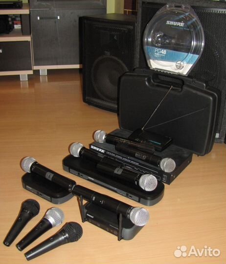 Микрофоны Shure SM58 PGX58 PG48 9шт вокальные Pro