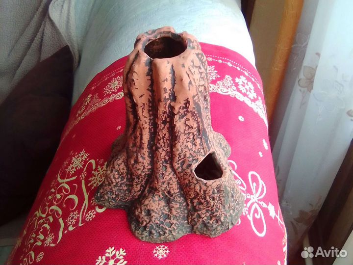 Декор вулкан в аквариум