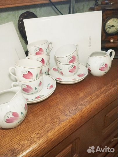 Чайные пары, молочник Тюльпаны Песочное