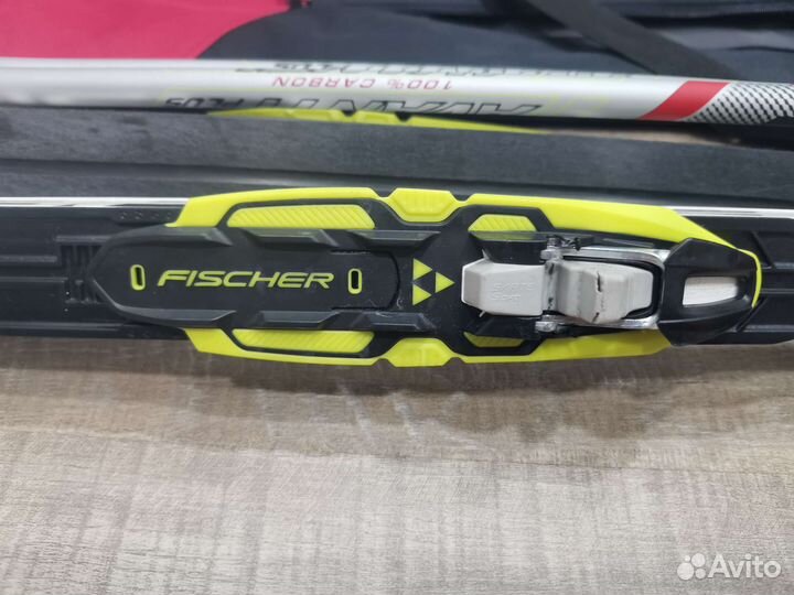 Лыжи беговые fisher коньковые полный комплект