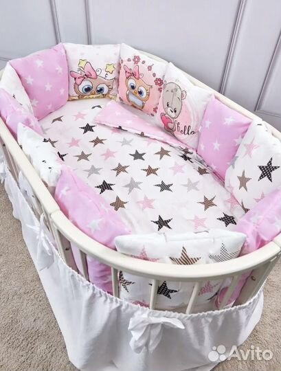 Бортики в кроватку новые