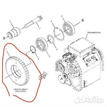 Шестерня CAT 283-5282 (2835282) для CAT C27