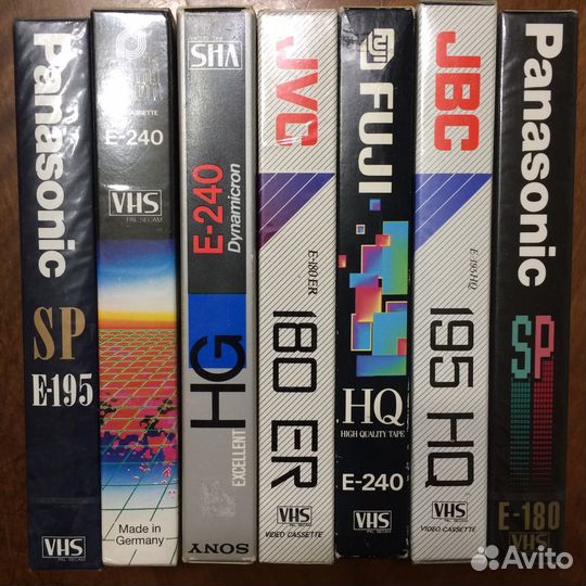 Старые немецкие видеокассеты VHS Fuji, TDK, JVC