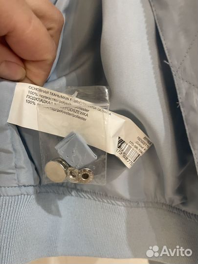 Бомбер befree женский, голубой, размер L