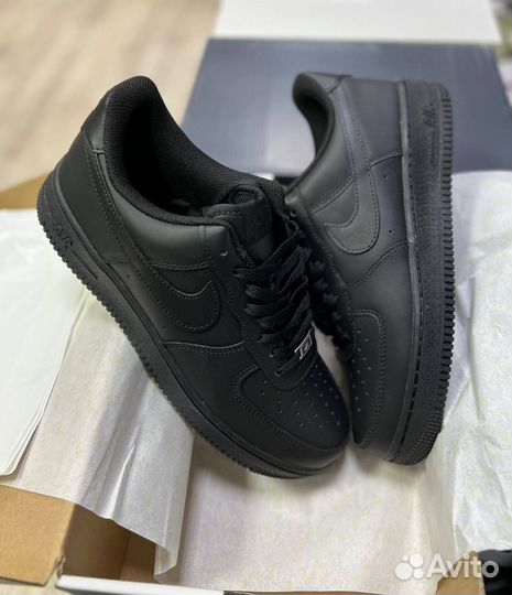 Кроссовки Nike Air Force 1 low black (46-49)