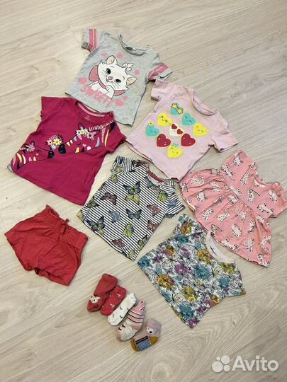 Вещи пакетом на девочку 74-80
