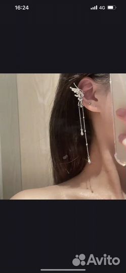 Кафф сережка бабочка