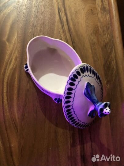 Сахарница, конфетница, вареница. Гжель