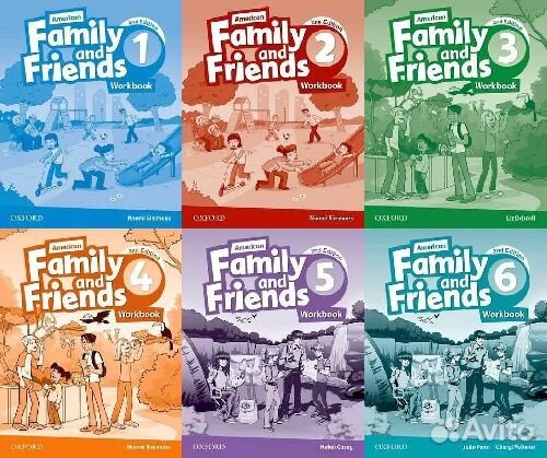 Family and Friends starter,1,2,3,4,5,6 workbook