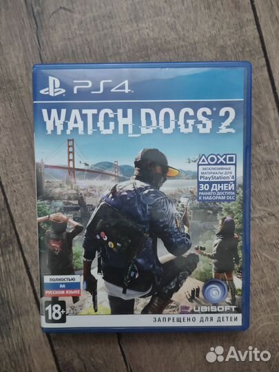 Диск Watch dogs 2 ps4
