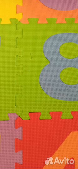 Развивающий коврик с цифрами для детей, тёплый пол